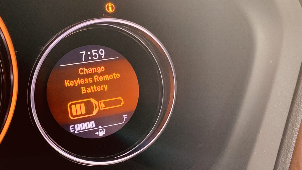 Change Keyless Remote Battery 訊息